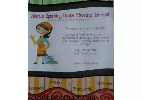 Mary's Sparkling House Cleaning Service